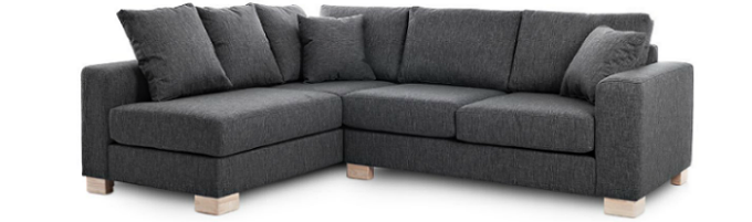 Sectional with Left Hand Facing Chaise Angle View