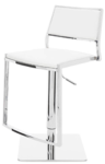 White Aaron Adjustable Stool