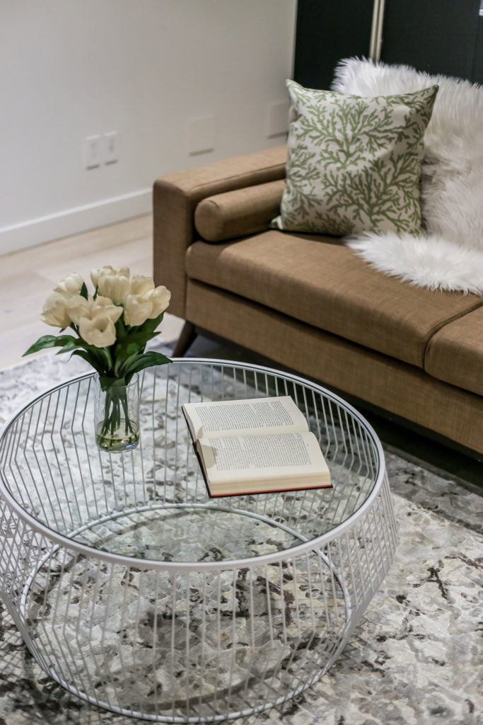 Cyclone Coffee Table in white from above