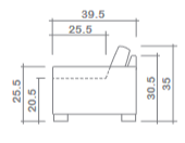 Line Diagram of side view