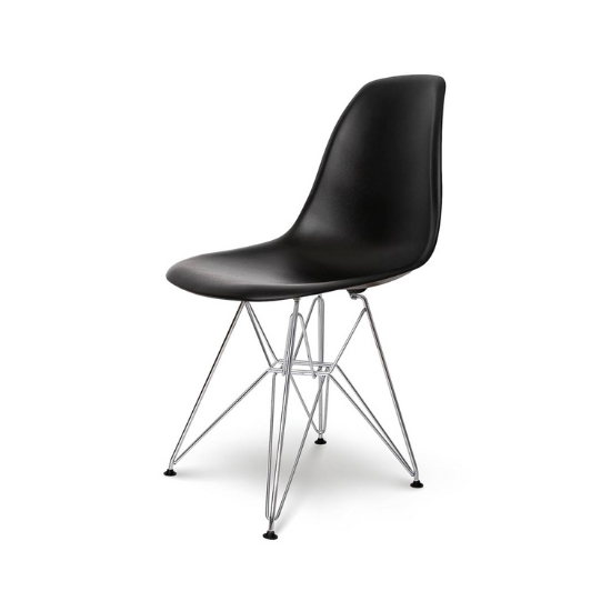 Black Cairo Dining Chair Angle View