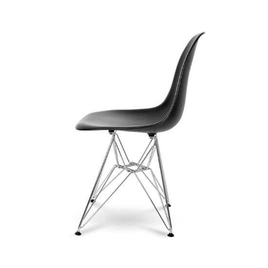 Cairo Dining Chair in Black Side View