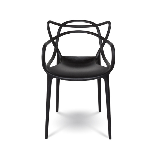 Crane Dining Chair in Black Front View