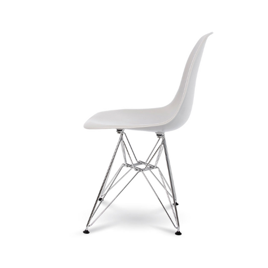 Grey Cairo Dining Chair Side View