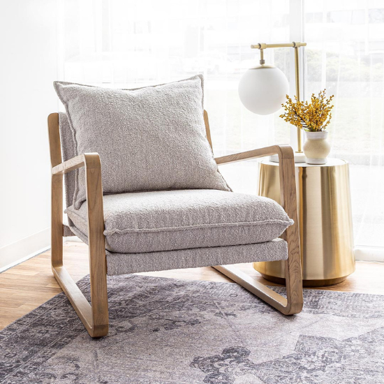 Finn Sling Chair - Taupe Boucle