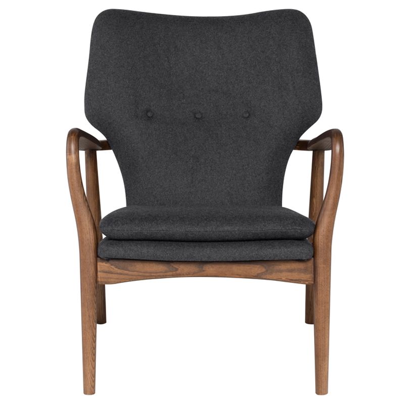 Patrik Occasional Chair Dark Grey Wool