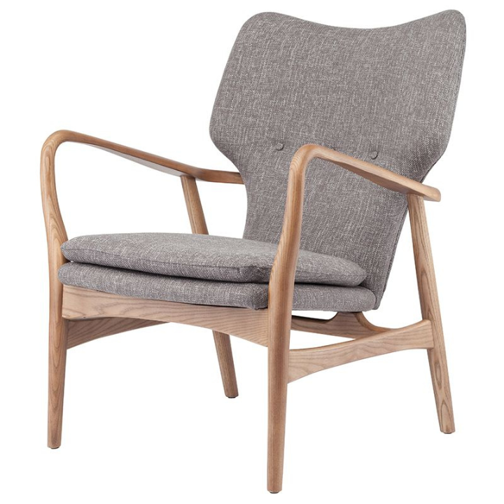 Patrik Occasional Chair Medium Grey Angle View