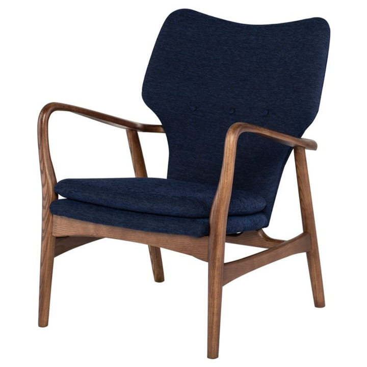 Patrik Occasional Chair True Blue Angle View