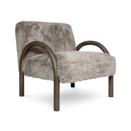 Eros Chair in Shaggy Granite