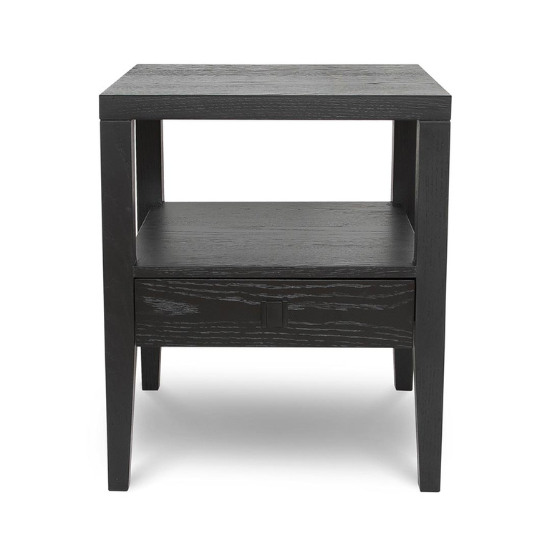 Hara 1 Drawer Accent Table in Black