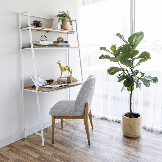 Fawcett Dining Chair Taupe with Desk