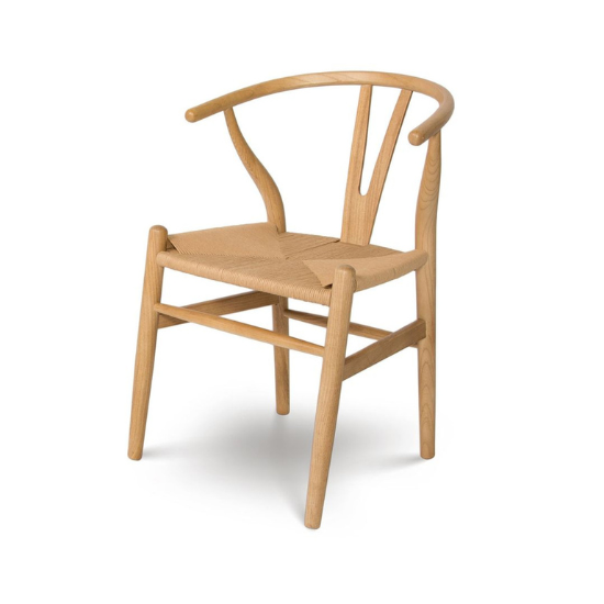 Frida Dining Chair Blonde Angle View