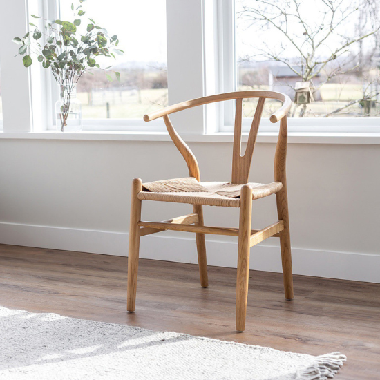 Frida Dining Chair Blonde at Window
