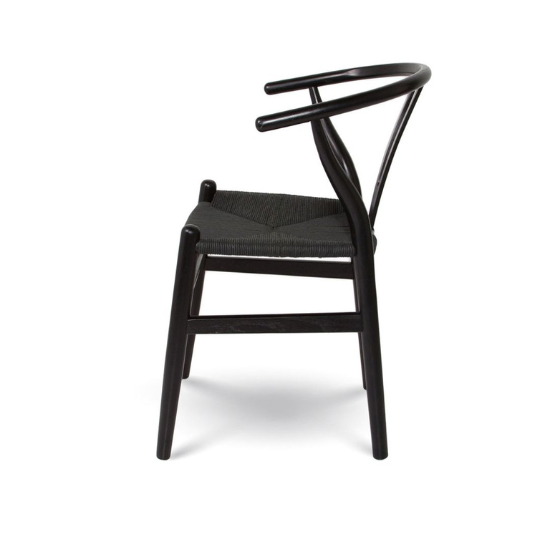 Frida Dining Chair Matte Black Side View