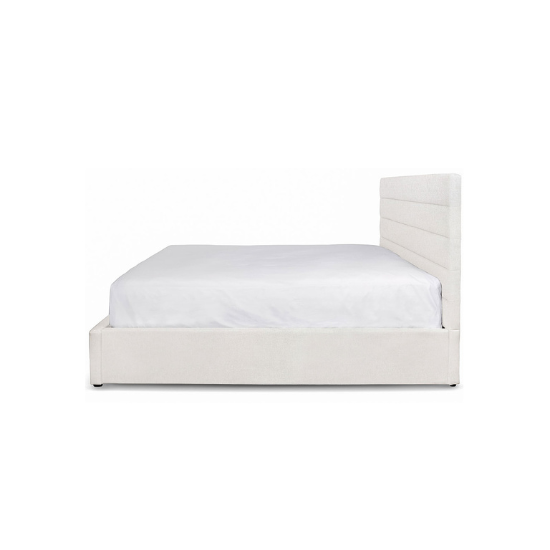 Justin Bed Tall Cream Side View