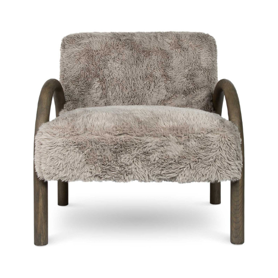 Eros Chair Shaggy Granite