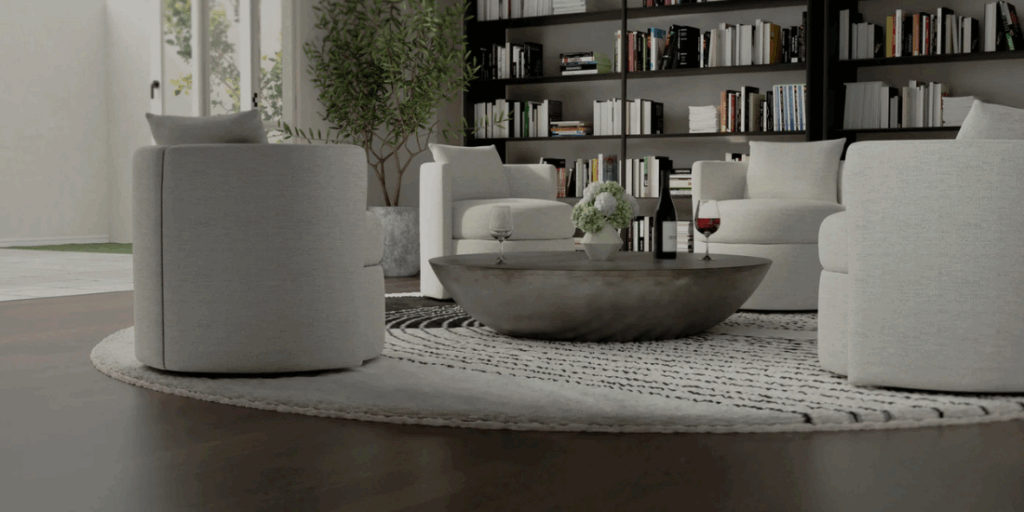 Olive Chair Living Room View