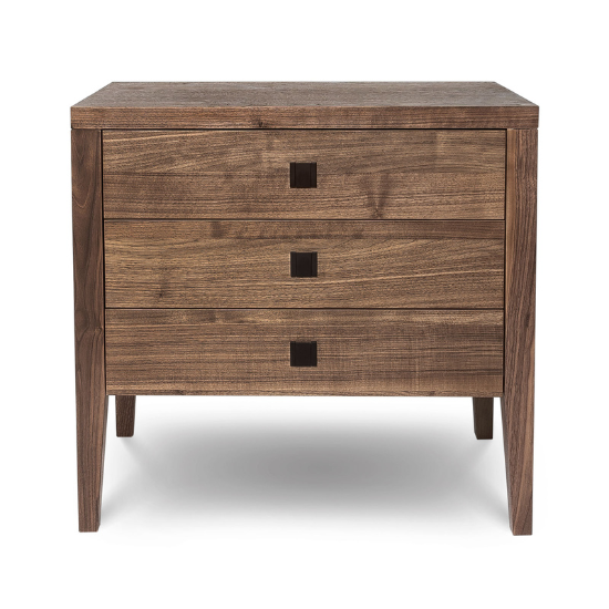 Hara 3 Drawer Dresser in Frozen Walnut
