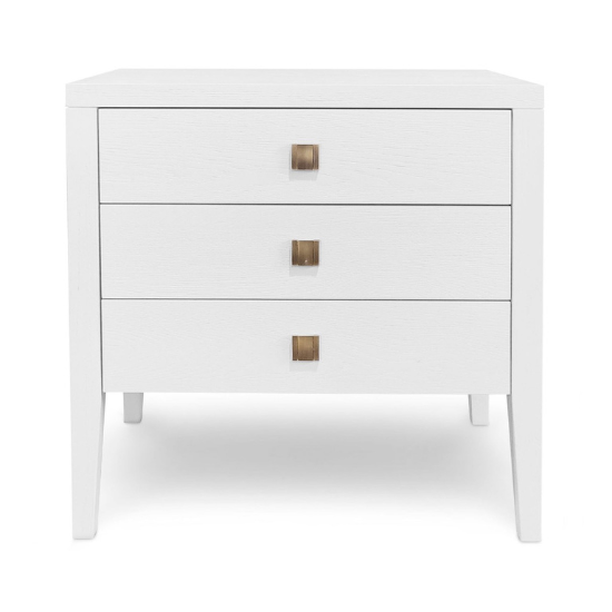 Hara 3 Drawer Dresser in White