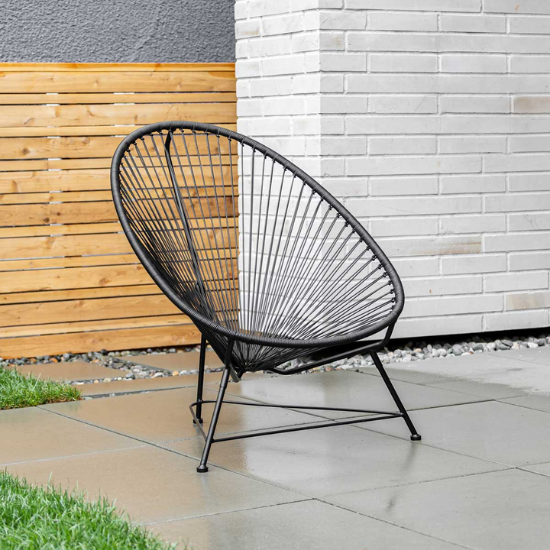 Acapulco Chair in Black Left