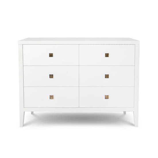 Hara 6 Drawer Tall Dresser in White by Style in Form
