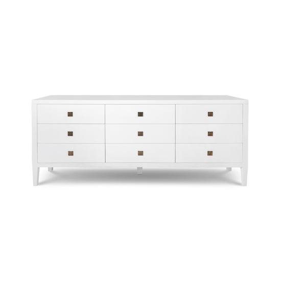 Hara 9 Drawer Dresser – White Hara 9 Drawer Dresser in White by Style in Form