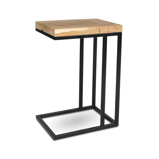 Natura C Table Bleached – Angled View Angled view of Natura C Table in Bleached teak