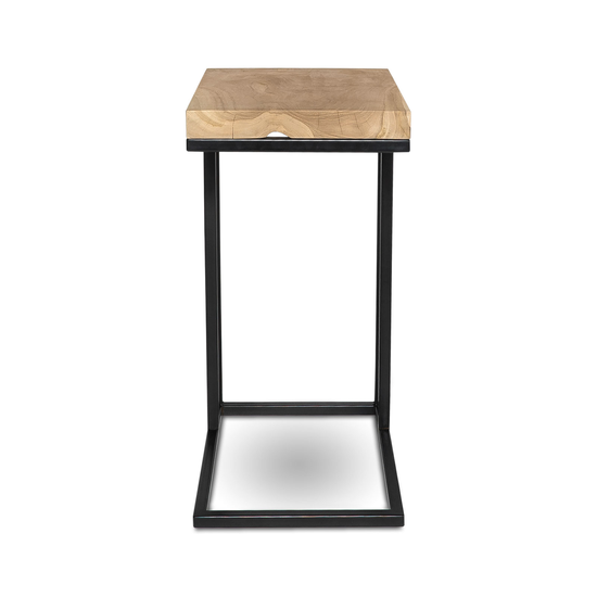 Natura C Table Bleached – Front View Front view of Natura C Table in Bleached teak