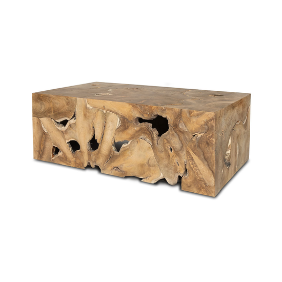 Natura Flow Coffee Table Bleached – Angled View Angled view of Natura Flow Coffee Table in Bleached finish