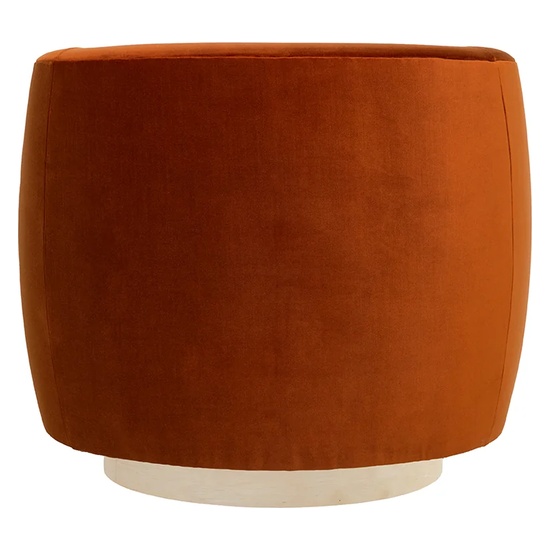 Maisie Chair by Van Gogh Designs – curved upholstered back view