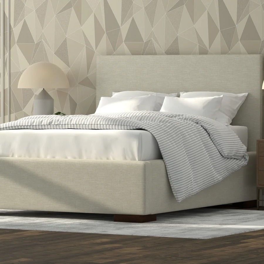 Monaco Bed by Van Gogh Designs in a Bedroom Monaco upholstered bed by Van Gogh Designs shown in a bedroom
