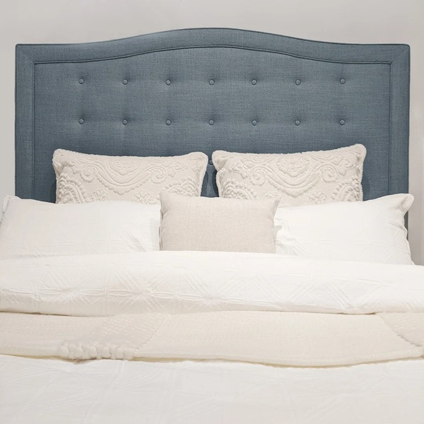 Monaco Storage Bed Headboard with Buttons Monaco Storage Bed upholstered headboard with button detailing