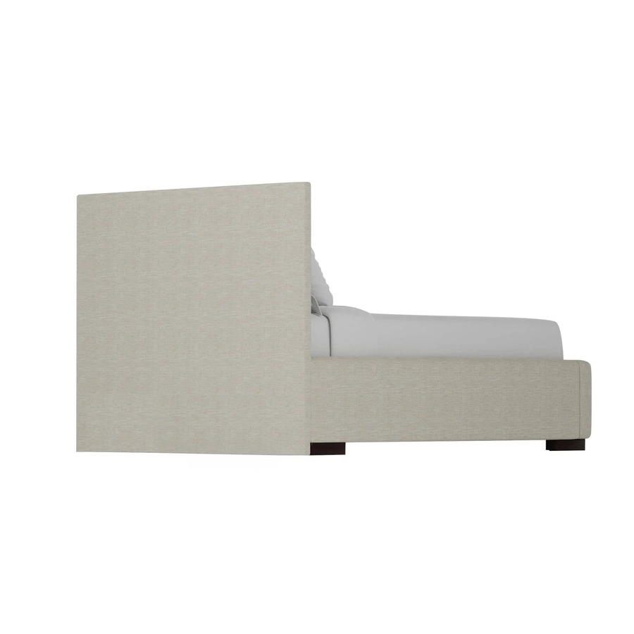 Monaco Upholstered Bed Side View Side view of Monaco upholstered bed by Van Gogh Designs
