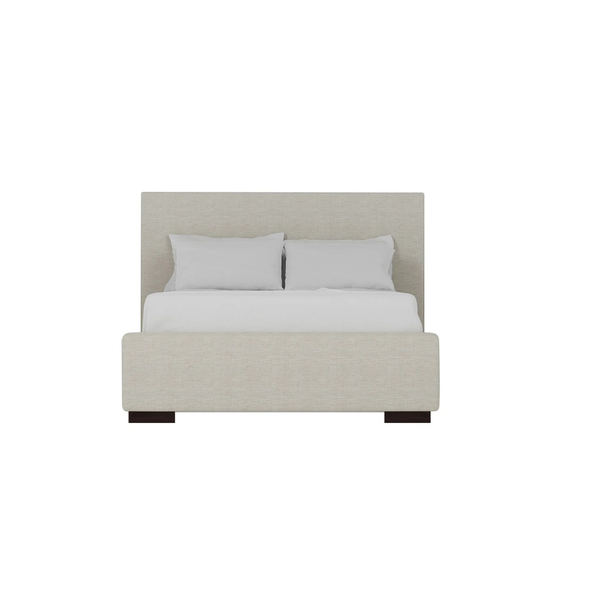 Monaco Upholstered Bed Front View Front view of Monaco upholstered bed by Van Gogh Designs