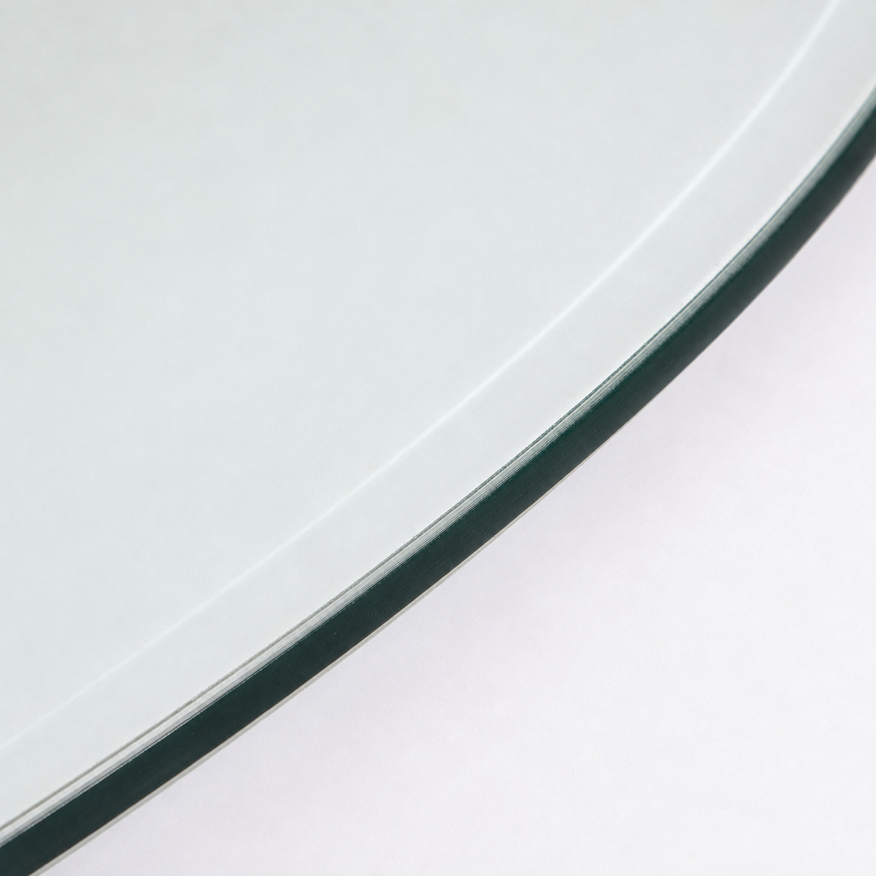 Tempered glass edge detail on Natura Root Coffee Table